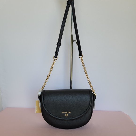 MICHAEL KORS Jet Set Charm Saffiano Leather MD Half Dome Chain Crossbody-🎈⭐$148 - Picture 6 of 16